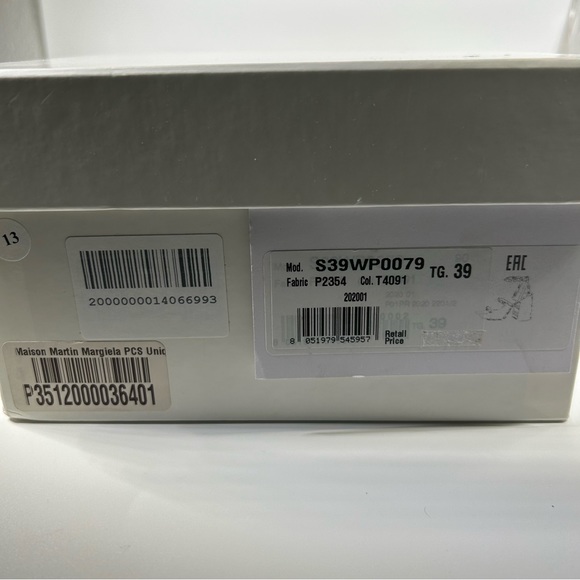 New Maison Margiela Square Toe Tabi Sandals Size 39EU/9US - Picture 6 of 6